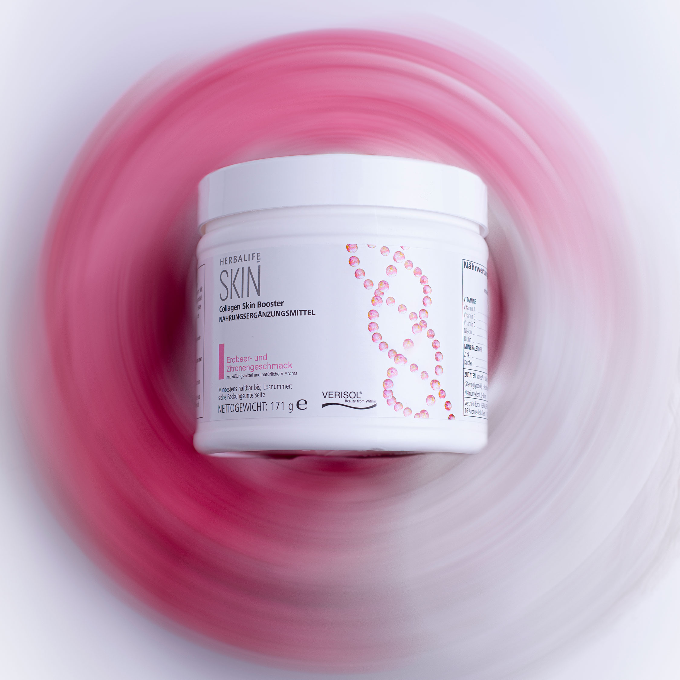 Collagen Skin Booster Ernährung für deine Haut Erdbeer - und Zitronengeschmack 171g - Image 5