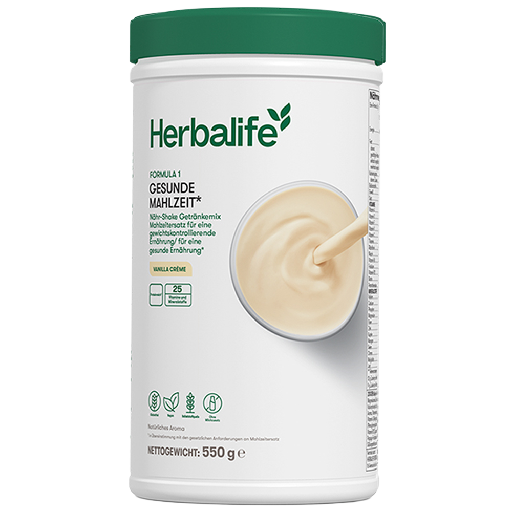 Shake Vanilla Creme 780g für einen Monat Herbalife Formula 1